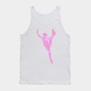 Pink Figure Skater Tank Top